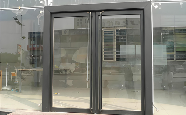文殊镇玻璃地弹门